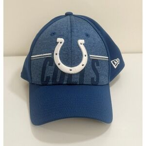 Indianapolis Colts Blue New Era 59Fifty Fitted Size Large/XL Hat Horse Shoe Logo